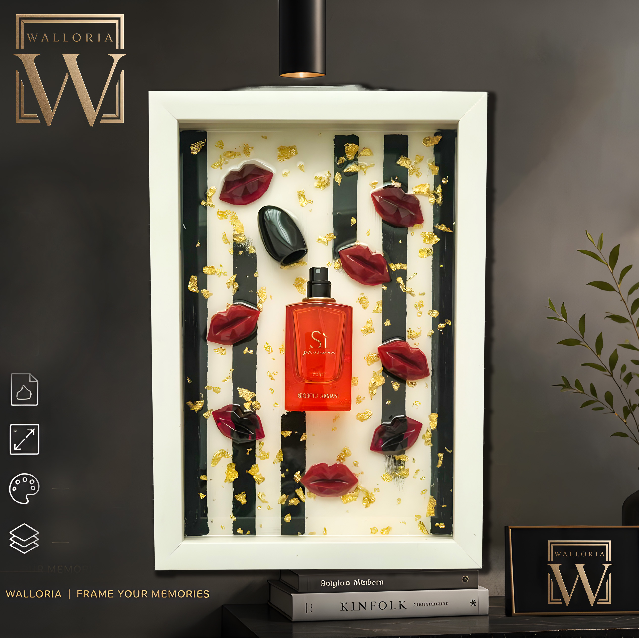 تابلو شیشه عطر ادکلن شکسته رزینی  سی (SI) 24 در 34 کد 2434103